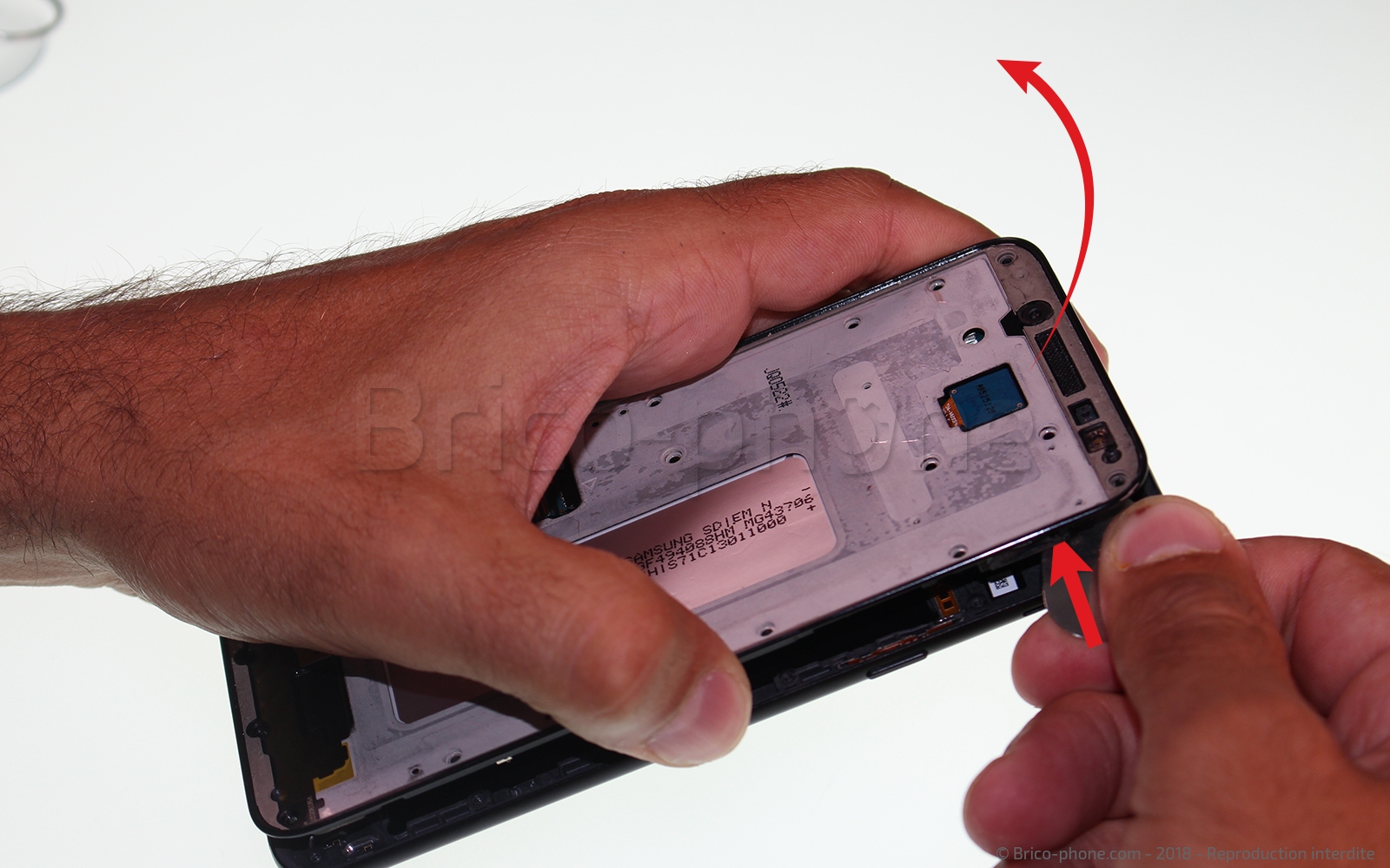 Changement du lecteur d'empreinte digitale sur Galaxy A6 2018 photo 2